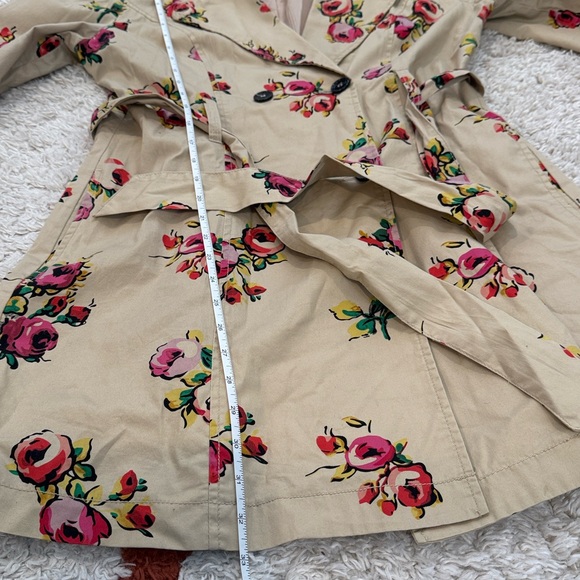 Tulle Floral Trench Coat - Picture 6 of 9